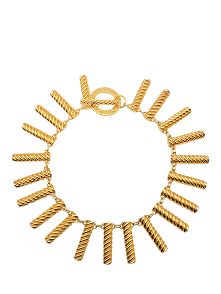 Pre-loved Vintage Carven Paris Collar Necklace, Gold, Gold