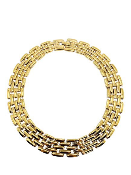 Pre-loved Vintage Givenchy Watch Link Necklace, Gold, Gold