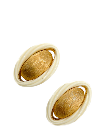 Pre-loved Vintage Dior Twist Clip-On Earrings, Gold - view 2, Gold