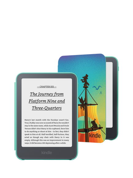 Amazon Kindle Kids Edition (2026) eReader, 6” High Resolution Illuminated Touch Screen, 16GB, with Special Offers, Pirate Adventure, Pirate Adventure