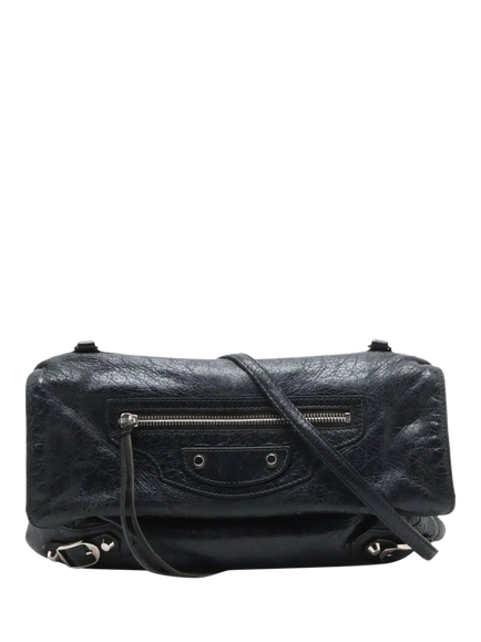 Pre-loved Balenciaga City Crossbody Bag, Black, Black