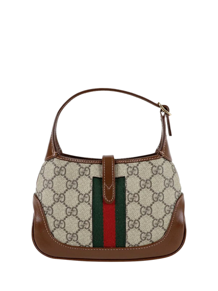 Pre-loved GUCCI Mini Jackie 2-Way Bag, Brown, Brown