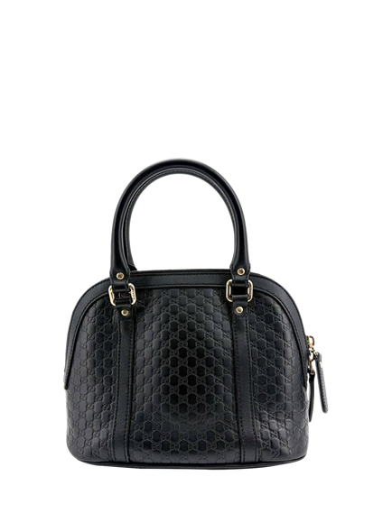 Pre-loved GUCCI Micro Guccissima Dome Bag, Black - view 2, Black
