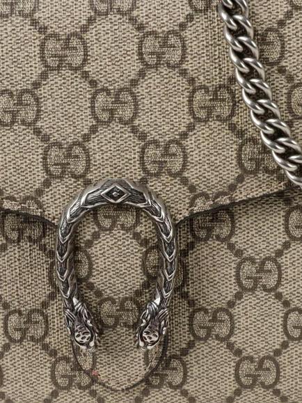 Pre-loved GUCCI Dionysus Chain Wallet, Brown - view 2, Brown