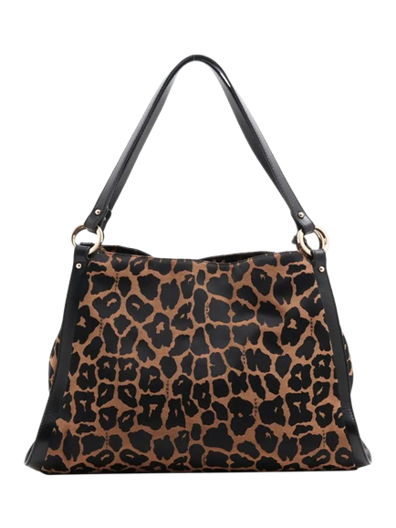 Pre-loved Fendi Leopard Shoulder Bag, Brown - view 2, Brown
