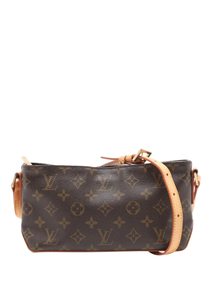 Pre-loved Louis Vuitton Vintage 2003 Monogram Trotteur Shoulder Bag, Brown, Brown