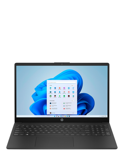 HP 15-fc1002na Laptop, AMD Ryzen 5 Processor, 16GB RAM, 512GB SSD, 15.6” Full HD, Jet Black, Jet Black