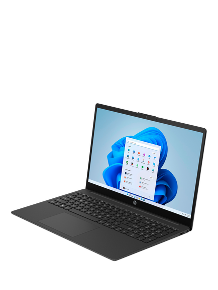 HP 15-fc1002na Laptop, AMD Ryzen 5 Processor, 16GB RAM, 512GB SSD, 15.6” Full HD, Jet Black - view 2, Jet Black