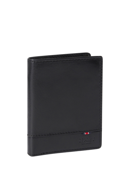 OSPREY LONDON London Leather Coin Pocket Wallet - view 2, Black