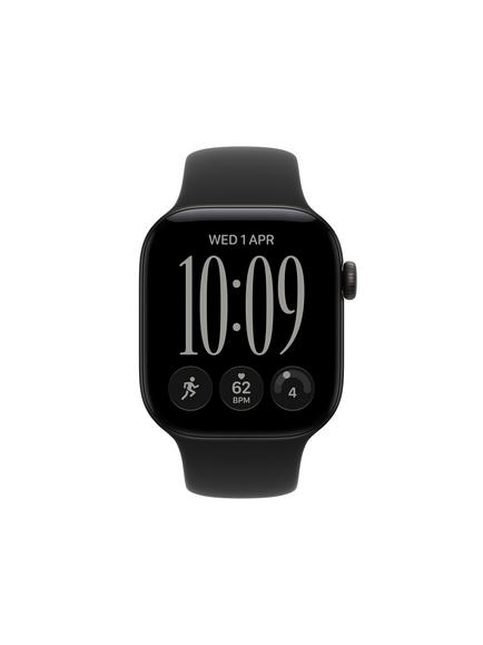 Apple Watch Series 12 GPS, 42mm, Aluminium Case, Sport Band, Black/Black - view 2, Black