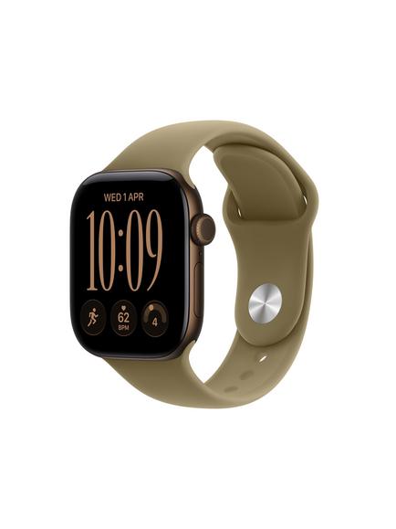 Apple Watch Series 12 GPS + Cellular, 42mm, Aluminium Case, Sport Band, Dark Bronze/Olive, Dark Bronze