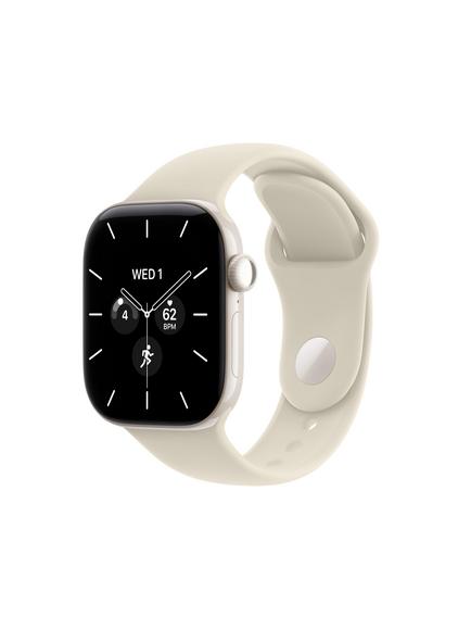 Apple Watch Series 12 GPS + Cellular, 42mm, Ceramic Case, Sport Band, Pearl White/Sand, Pearl White