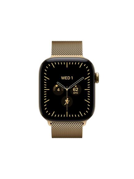Apple Watch Series 12 GPS + Cellular, 42mm, Titanium Case, Milanese Loop, Radiant Gold/Radiant Gold - view 2, Radiant Gold