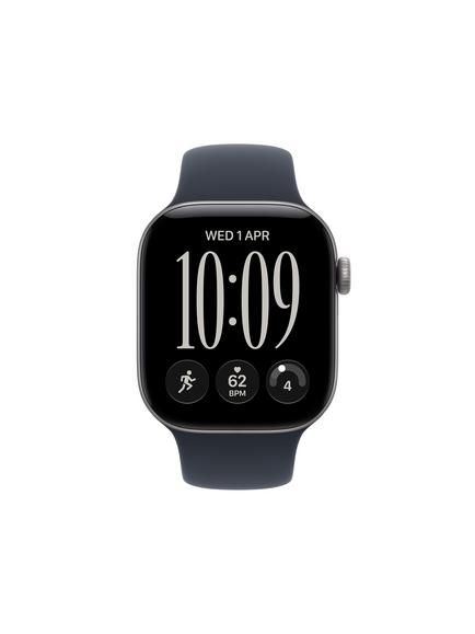Apple Watch Series 12 GPS, 42mm, Aluminium Case, Sport Band, Space Grey/Navy Blue - view 2, Space Grey