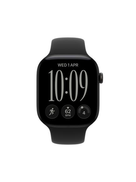 Apple Watch Series 12 GPS + Cellular, 46mm, Aluminium Case, Sport Band, Black/Black - view 2, Black