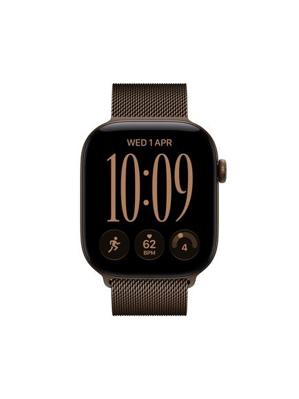 Apple Watch Series 12 GPS, 46mm, Aluminium Case, Milanese Loop, Dark Bronze/Dark Bronze - view 2, Dark Bronze