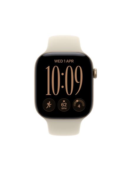 Apple Watch Series 12 GPS + Cellular, 46mm, Aluminium Case, Sport Band, Light Gold/Sand - view 2, Light Gold