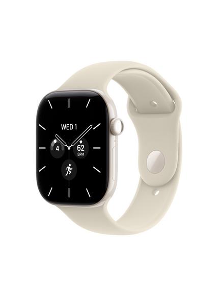 Apple Watch Series 12 GPS + Cellular, 46mm, Ceramic Case, Sport Band, Pearl White/Sand, Pearl White