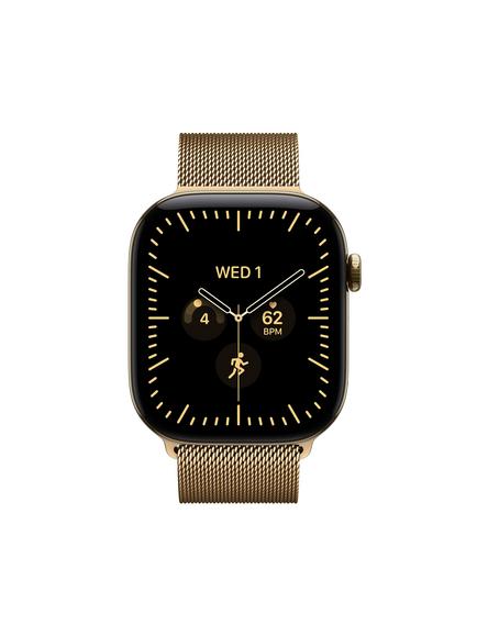Apple Watch Series 12 GPS + Cellular, 46mm, Titanium Case, Milanese Loop, Radiant Gold/Radiant Gold - view 2, Radiant Gold