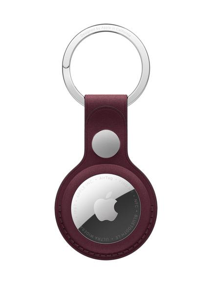 Apple AirTag FineWoven Key Ring, Burgundy