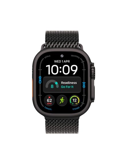 Apple Watch Ultra 4 GPS + Cellular, 49mm, Titanium Case with Milanese Loop, Black/Black - view 2, Black Titanium2