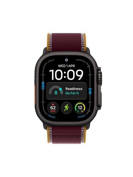Apple Watch Ultra 4 GPS + Cellular, 49mm, Titanium Case with Trail Loop, Black/Burgundy - view 2, Black Titanium1