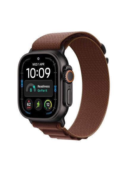 Apple Watch Ultra 4 GPS + Cellular, 49mm, Titanium Case with Alpine Loop, Black/Burgundy, Black Titanium2