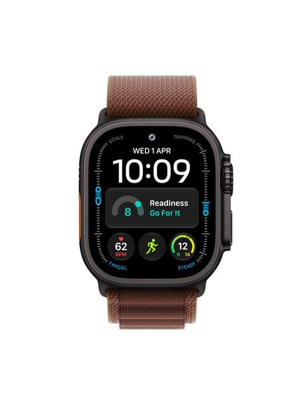 Apple Watch Ultra 4 GPS + Cellular, 49mm, Titanium Case with Alpine Loop, Black/Burgundy - view 2, Black Titanium2