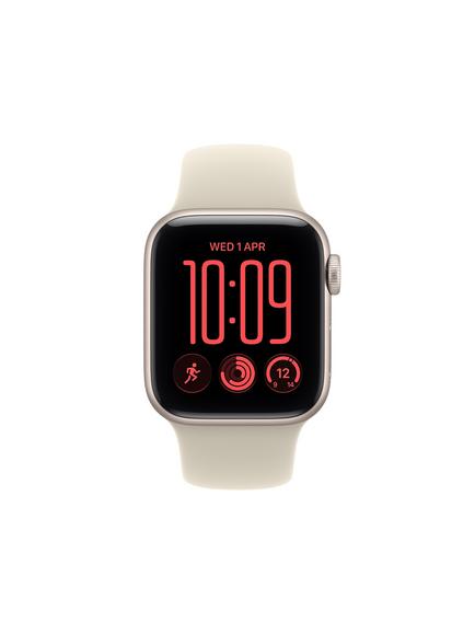 Apple Watch SE 3 GPS + Cellular, 40mm, Sport Band, Starlight/Sand - view 2, Starlight