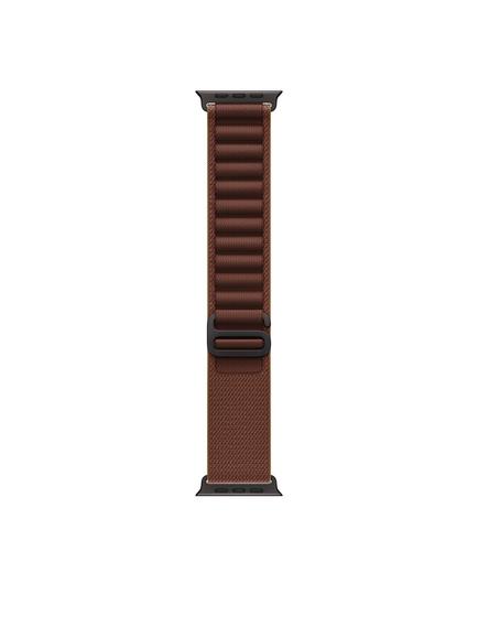 Apple Watch 49mm Alpine Loop, Large, Black Titanium Finish, Burgundy