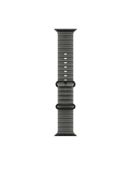Apple Watch 49mm Ocean Band, Black Titanium Finish, Translucent Black