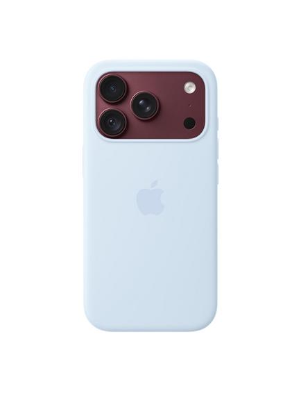 Apple iPhone 18 Pro Silicone Case with MagSafe - view 2, Crisp Blue