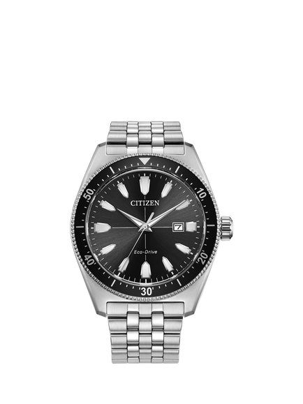 Citizen AW1911-53E Men's Sport Eco-Drive Round Bracelet Strap Watch, Silver, Silver Tone