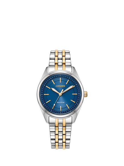 Citizen EM1234-53L Women's Peyten Eco-Drive 30mm Round Bracelet Strap Watch, Two-tone, Two-tone