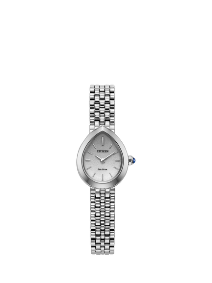 Citizen EX1550-54A Women's Rainell Eco-Drive Bracelet Strap Watch, Silver, Silver Tone
