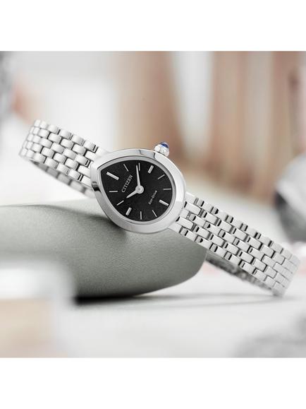 Citizen EX1550-54E Women's Rainell Eco-Drive Bracelet Strap Watch, Silver - view 2, Silver Tone