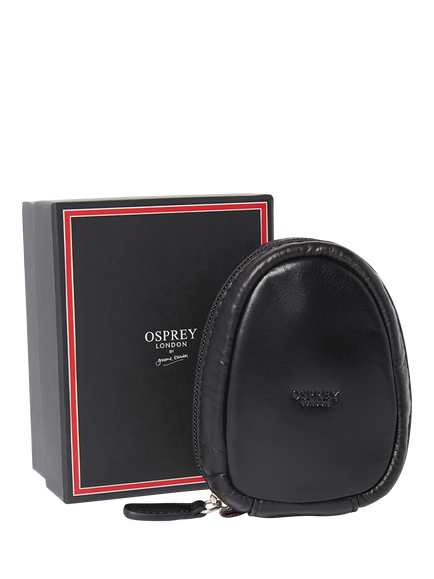 OSPREY LONDON London Leather Charger Pouch, Black, Black