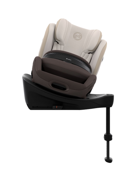 Cybex Anoris Si i-Size Rotating Child Car Seat & ISOFIX Base - view 2, Beige