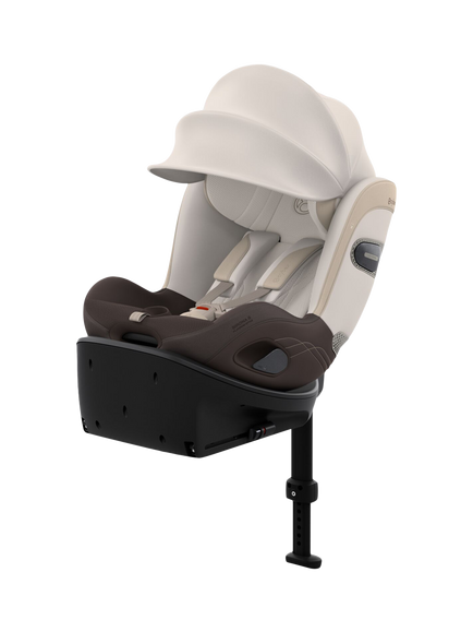 Cybex Sirona Si Style Rear-Facing i-Size Baby Car Seat & ISOFIX Base, Amber Brown, Brown Light