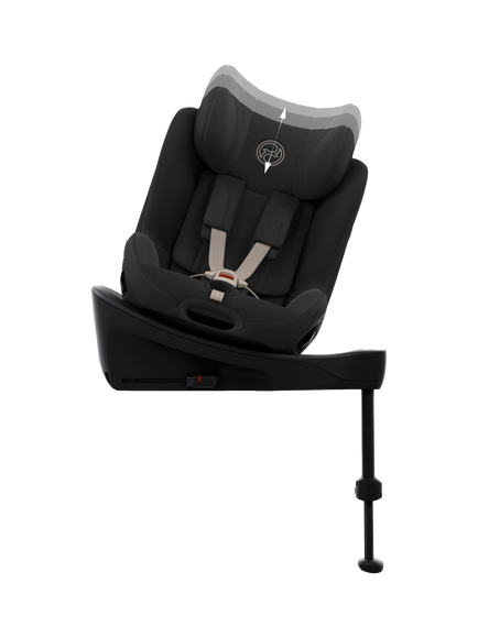 Cybex Sirona Si Style Rear-Facing i-Size Baby Car Seat & ISOFIX Base, Sepia Black - view 2, Serpia Black