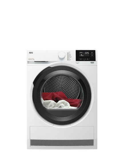 AEG TR718C4B Freestanding Tumble Dryer, 8kg Load, White, White