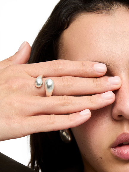 UNOde50 Open Ring, Silver - view 2, Silver