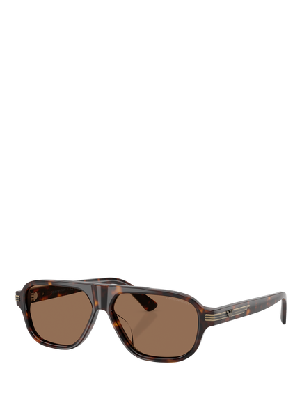 Emporio Armani EA4285 Men's Pillow Sunglasses, Shiny Havana, Shiny Havana