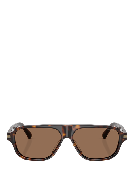 Emporio Armani EA4285 Men's Pillow Sunglasses, Shiny Havana - view 2, Shiny Havana