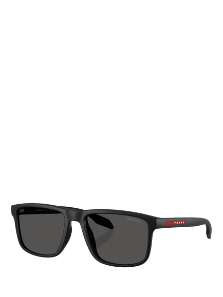 Prada Prada Linea Rossa PS C01S12 Men's Pillow Sunglasses, Matte Black, Matte Black