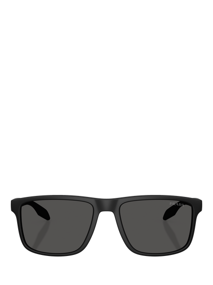 Prada Prada Linea Rossa PS C01S12 Men's Pillow Sunglasses, Matte Black - view 2, Matte Black