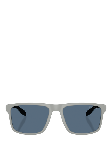 Prada Prada Linea Rossa PS C01S27 Men's Pillow Sunglasses, Matte Grey - view 2, Matte Grey