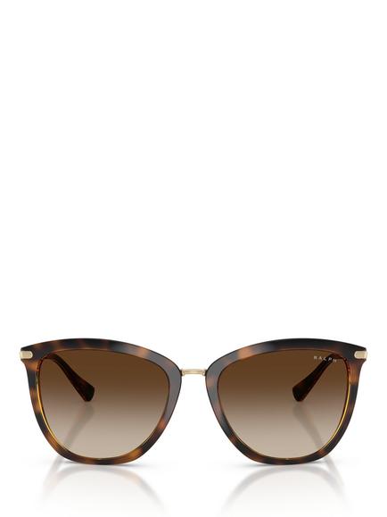 Ralph Lauren Ralph by Ralph Lauren RA5245 Women's Cat's Eye Sunglasses, Shiny Dark Havana - view 2, Shiny Dark Havana