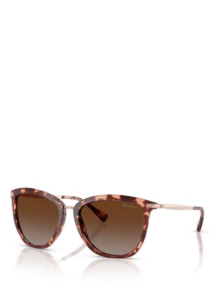 Ralph Lauren Ralph by Ralph Lauren RA5245 Women's Polarised Cat's Eye Sunglasses, Pink Havana, Pink Havana