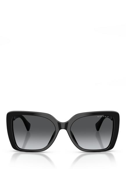 Ralph Lauren Ralph by Ralph Lauren RA5356 Women's Polarised Square Sunglasses, Black - view 2, Black